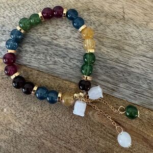 Beaded Stone Bracelet NWOT
